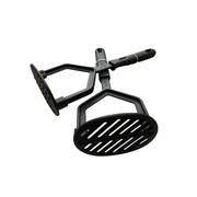 2Pcs Black Nylon Non-Stick Potato Masher & Veg Presser with Soft Grip Handle