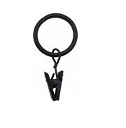 30mm Curtain Rings with Aligator Pinch Clips Pack of 10