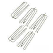 20x Metal Pinch Pleat Prong Curtain Clip Hooks SILVER Deep Galvanized Long Short