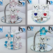 Crystal Teddy Gender Reveal Baby Shower Favour Gift Boy Girl Home Decor Presents Toys