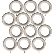 Wooden Curtain Rings Natural Wood 45 mm Inner Diameter White