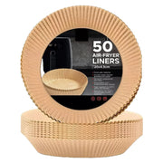 Round & Square Non-Stick Air Fryer Liners Disposable Baking Paper Steamer Sheets 50/100/200 Pack