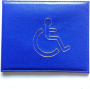 PU Leather Disabled Parking Permit Holder Blue Badge Hologram Display Cover
