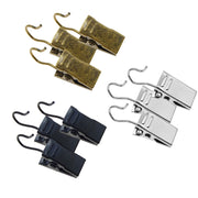 10mm Metal Clothes Peg Hanging Clips Heavy Duty Curtain & Drapery Hooks Clamp 15pcs Multi-Purpose Clips