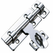 6-Inch Stainless Steel Slide Latch Bolt Lock for Garden Gate, Shed, Door Security Heavy Duty Polished Finish