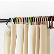 12x Rust-Proof Plastic C-Shape Shower Curtain Hooks & Rings