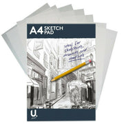 A4 Sketch pad book flip up drawing art creative fun white paper back card cover