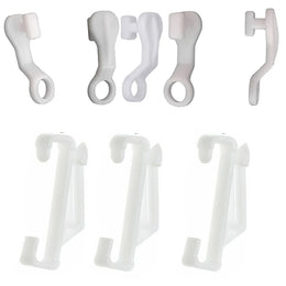 Strong White Curtain Track Glide Runner Glider Sliding Hook