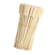 Bamboo Skewers BBQ Grill Set Wooden Paddle Disposable Sticks 12cm 15cm 25cm Eco-Friendly Party Food Picks