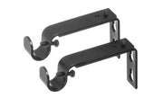 Adjustable Curtain Pole Brackets for 19mm / 28mm Diameter Poles – Durable Metal Wall Mount – Various Colours