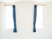 45/35mm Wooden Curtain Pole Rings with Hooks Pack of 6 Traditional Solid Wood Curtain Accessories