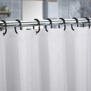 12x Rust-Proof Plastic C-Shape Shower Curtain Hooks & Rings