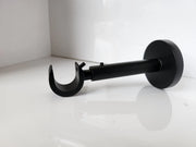 Extendable Long Curtain Pole Bracket 19mm / 28mm Adjustable Metal Curtain Pole Support Holder for Home & Office