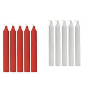 Unscented Household Wax Candles 17.5cm Long Burning Dinner Candles 7 Hours Burn Time