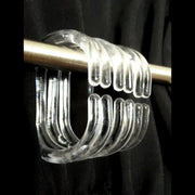 12x Rust-Proof Plastic C-Shape Shower Curtain Hooks & Rings