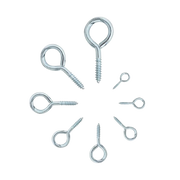 Heavy Duty Stainless Steel Screw-In Eye Hooks 25mm, 30mm & 35mm