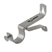 Adjustable Curtain Pole Brackets Fits 19mm / 28mm Poles – Pack of 2 – Heavy Duty Metal Wall Fixings