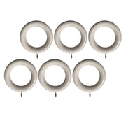 Wooden Curtain Rings Natural Wood 45 mm Inner Diameter White