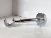 Extendable Long Curtain Pole Bracket 19mm / 28mm Adjustable Metal Curtain Pole Support Holder for Home & Office