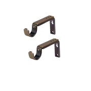 Adjustable Curtain Pole Brackets for 19mm / 28mm Diameter Poles – Durable Metal Wall Mount – Various Colours