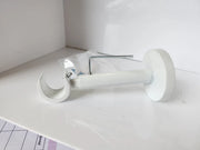 Extendable Long Curtain Pole Bracket 19mm / 28mm Adjustable Metal Curtain Pole Support Holder for Home & Office