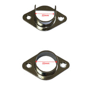 Metal Curtain Pole Recess Bracket Curtain Rail Support for 19mm 22mm 25mm Curtain Rod UK