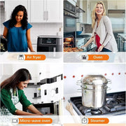 Round & Square Non-Stick Air Fryer Liners Disposable Baking Paper Steamer Sheets 50/100/200 Pack