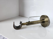 Extendable Long Curtain Pole Bracket 19mm / 28mm Adjustable Metal Curtain Pole Support Holder for Home & Office