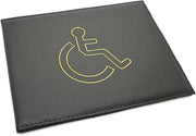 PU Leather Disabled Parking Permit Holder Blue Badge Hologram Display Cover