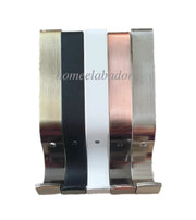 2× Door Curtain Brackets 28 mm Heavy-Duty Metal Curtain Pole Support Brackets for Wall Mount