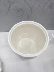 Ceramic Tea, Coffee & Sugar Canisters Floral Kitchen Storage Jars Set 3 Pieces Set