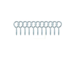 12 Pack Heavy Duty Stainless Steel 35 mm Screw-In Eye Hooks