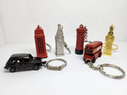 British Miniature London Keyrings Iconic UK Souvenir Gifts Diecast Metal London Landmarks