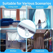 9 mm Curtain Track Glider Hooks Runners Rail Slider Wheels Effortless Glide UK