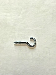 CUP HOOKS PACK Chrome Silver Metal Screw In Shouldered Ceiling Kitchen Mug Peg