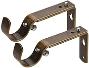 Adjustable Curtain Pole Brackets for 19mm / 28mm Diameter Poles – Durable Metal Wall Mount – Various Colours