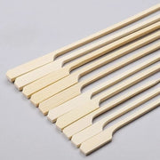 Bamboo Skewers BBQ Grill Set Wooden Paddle Disposable Sticks 12cm 15cm 25cm Eco-Friendly Party Food Picks