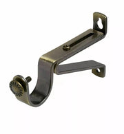 Adjustable Curtain Pole Brackets Fits 19mm / 28mm Poles – Pack of 2 – Heavy Duty Metal Wall Fixings