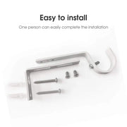 Adjustable Curtain Pole Brackets for 19mm / 28mm Diameter Poles – Durable Metal Wall Mount – Various Colours