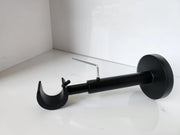 Extendable Long Curtain Pole Bracket 19mm / 28mm Adjustable Metal Curtain Pole Support Holder for Home & Office