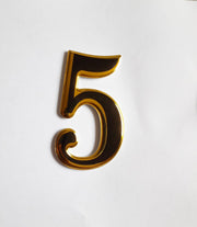 Self Adhesive Door Numbers Chrome Finish 2