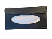 Front Open PU leather Car Sun Visor Tissue box clip-on Accesory Holder Organiser
