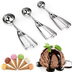 6cm/5cm/4cm Ice Cream Mash Potato DoughFood Spoon Scoop Kitchen Stainless Steel