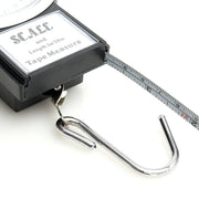 Portable Fish Luggage Weighing Scale Hanging Hook Scale with 1 m Measure Tape