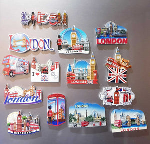 3D Ceramic London British England ICONS Souvenir Fridge Magnets Multipack UK