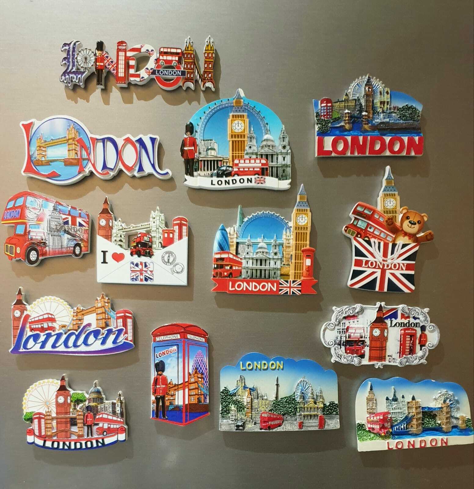 Ceramic London British England ICONS Souvenir Fridge Magnets Multip – Homeelabador