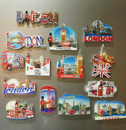 3D Ceramic London British England ICONS Souvenir Fridge Magnets Multipack UK