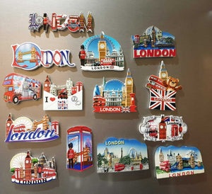 3D Ceramic London British England ICONS Souvenir Fridge Magnets Multipack UK