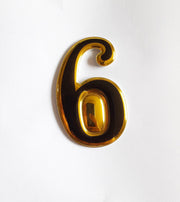 Self Adhesive Door Numbers Chrome Finish 2