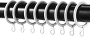 White 40MM Metal Curtain Rings with eyelets Heavy Duty in Curtain Pole Voile
